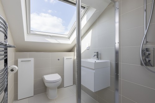 Beautifully finished loft shower room 